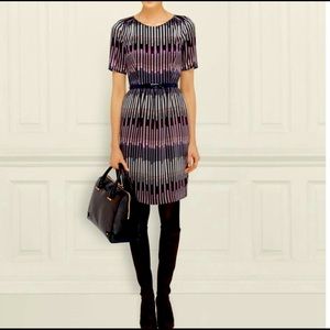 L.K Bennett Skyline Multi silk sheath dress